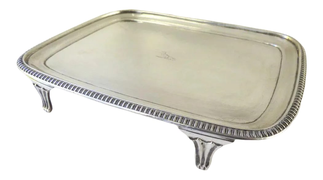 Irish Sterling Teapot Stand by James Scott c 1808 (1 of 7)