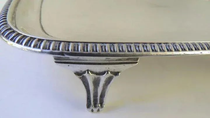 Irish Sterling Teapot Stand by James Scott c 1808 - 5