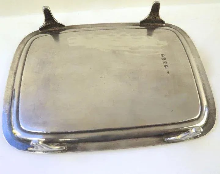 Irish Sterling Teapot Stand by James Scott c 1808 - 6