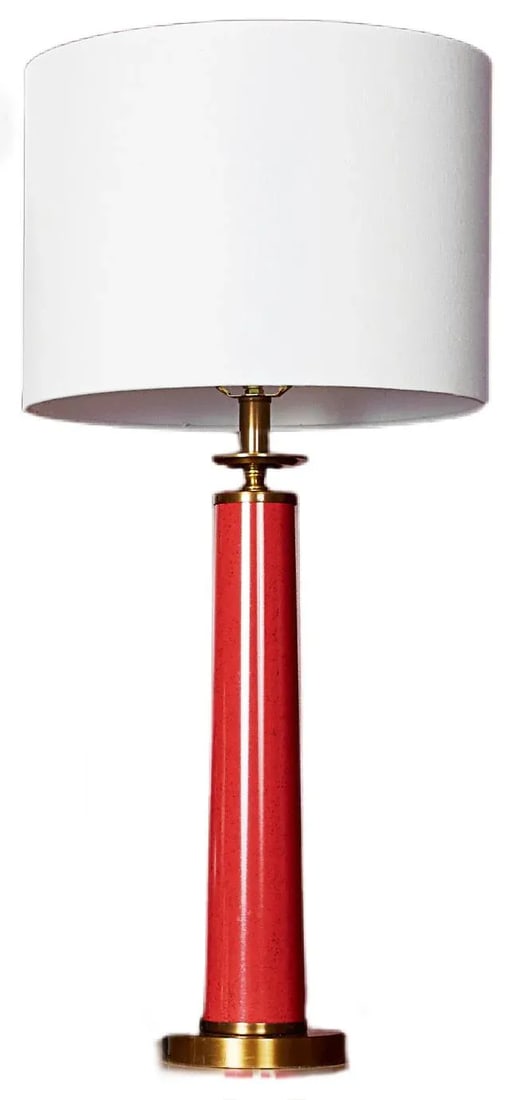 Currey & Co. Rhyme Red Table Lamp - 5