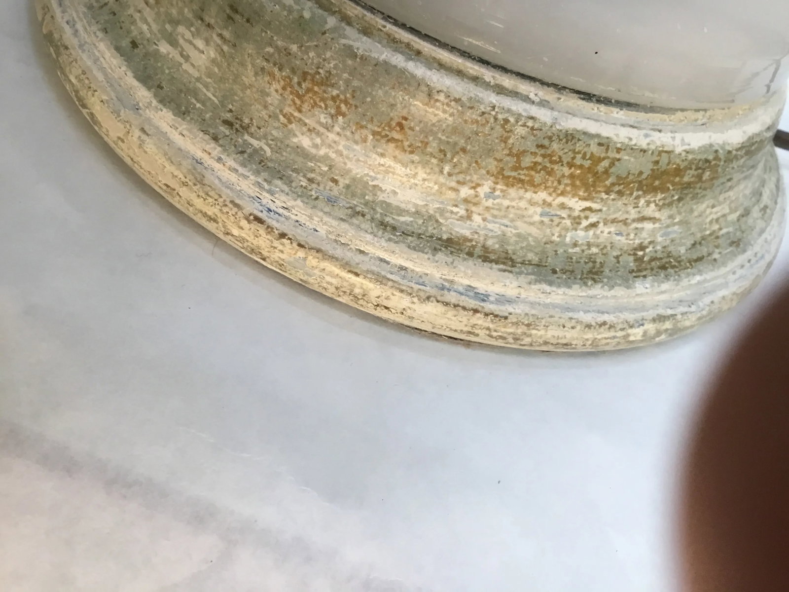 Vintage Opaline Glass Lamps - a Pair - 8