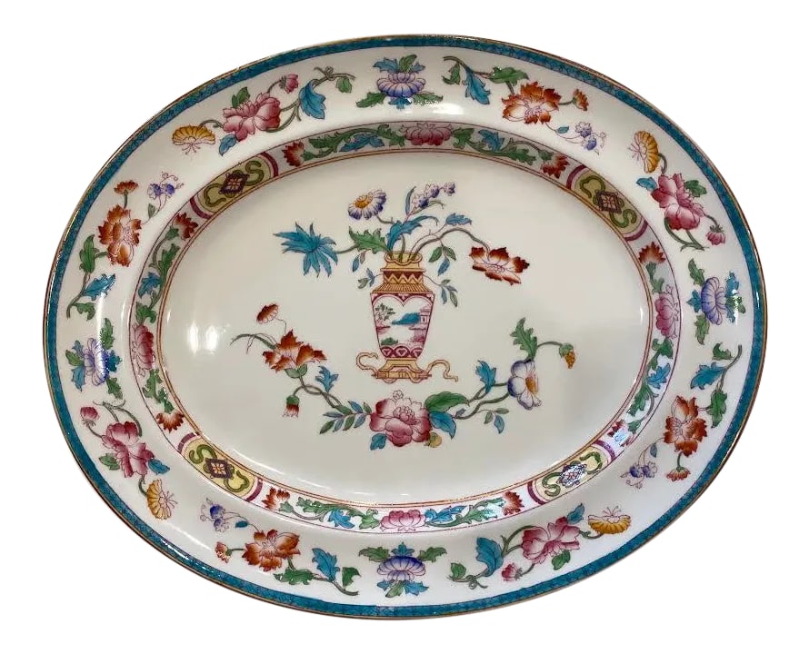 Vintage Serving Platter With Floral Pattern (1 of 8)