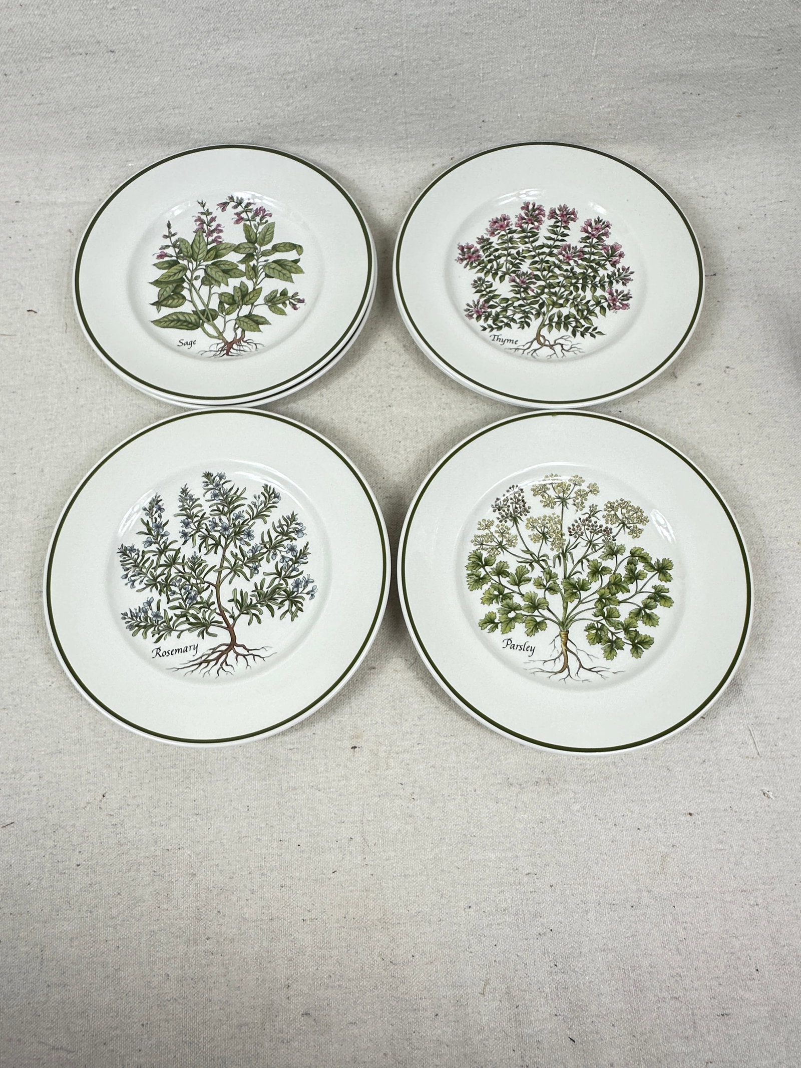Vintage Tiffany Herbs Plates - 11