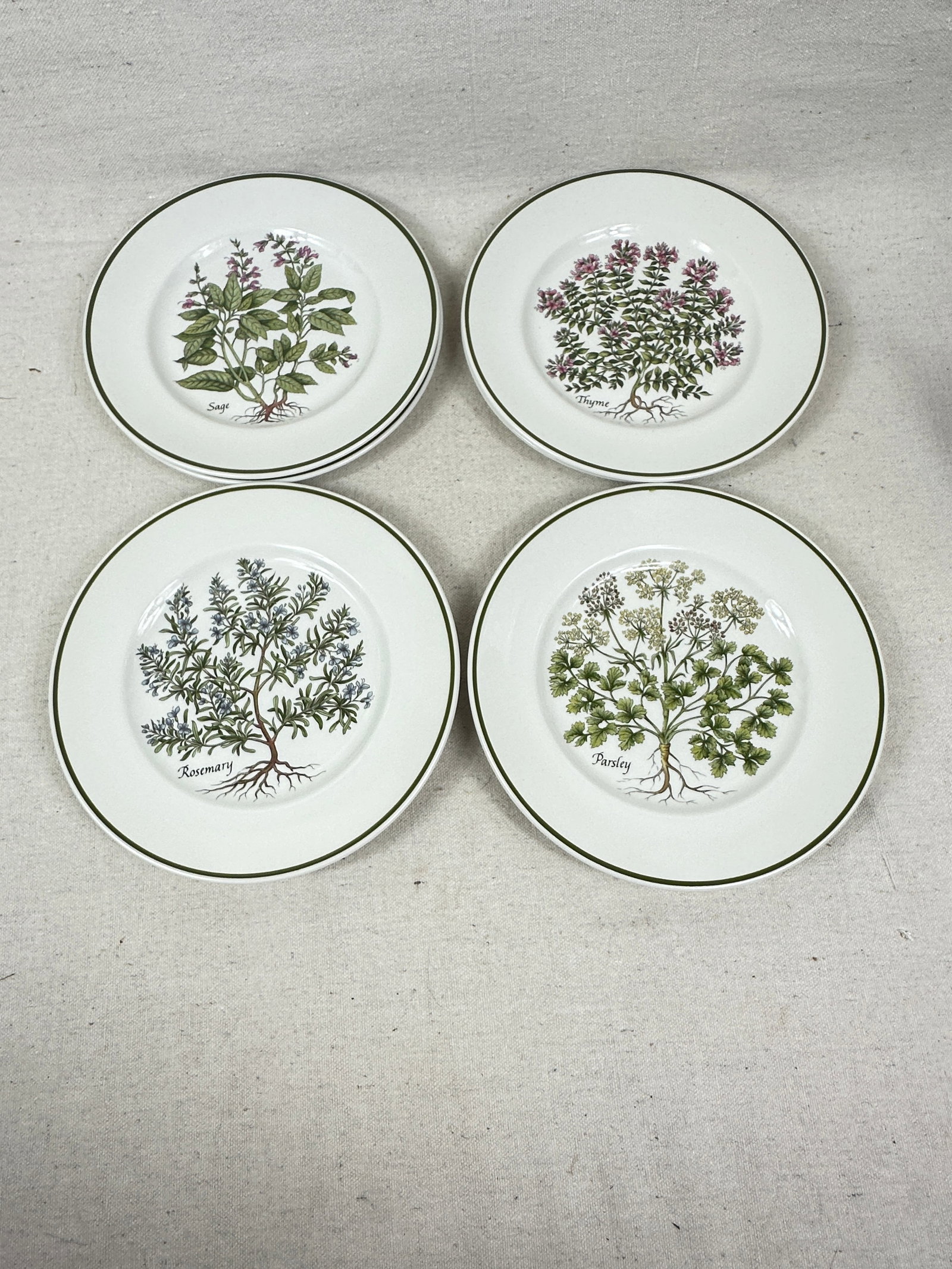 Vintage Tiffany Herbs Plates - 2