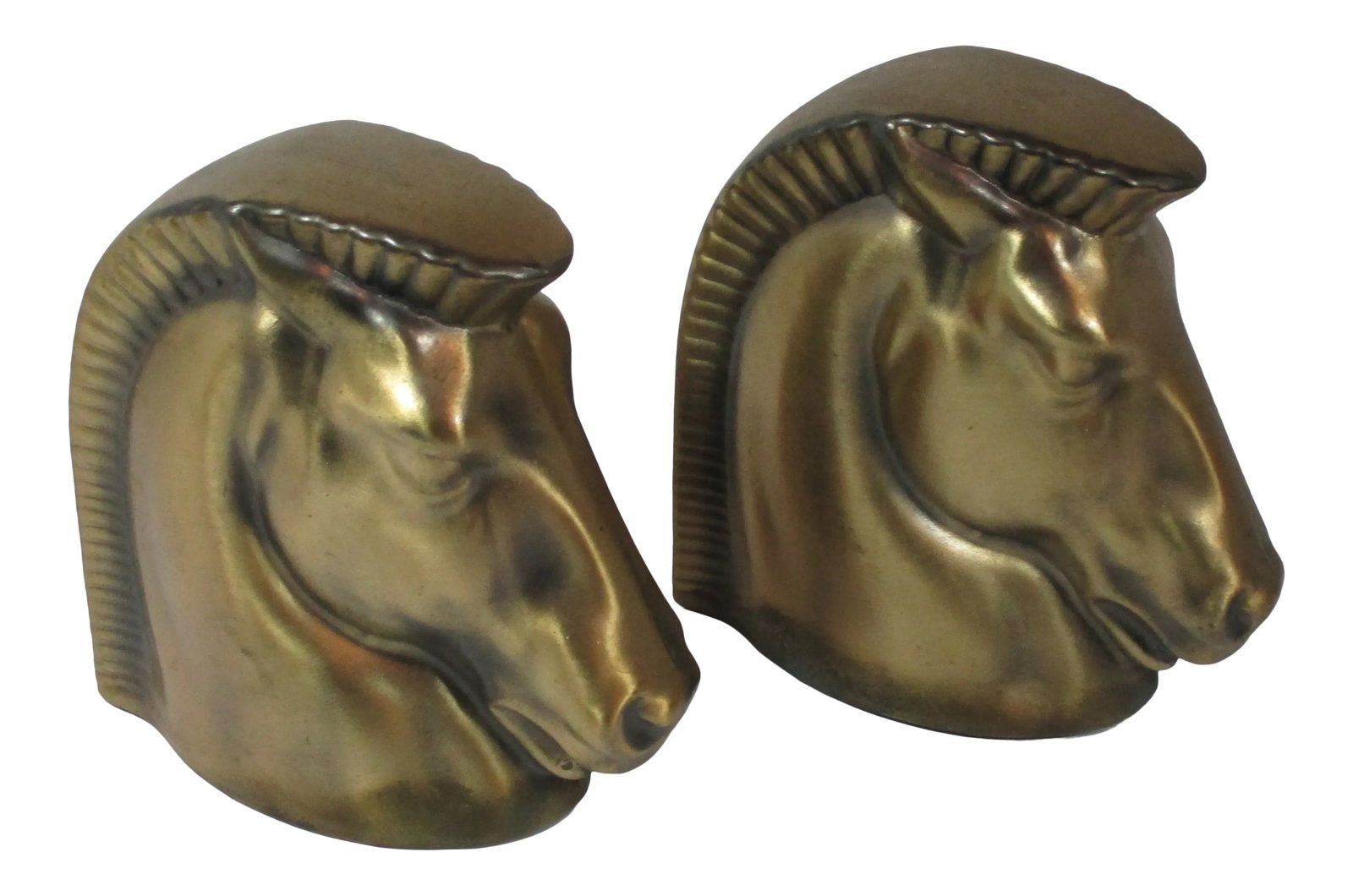 1930s Art Deco Trojan Horse Bookends - a Pair (1 of 7)