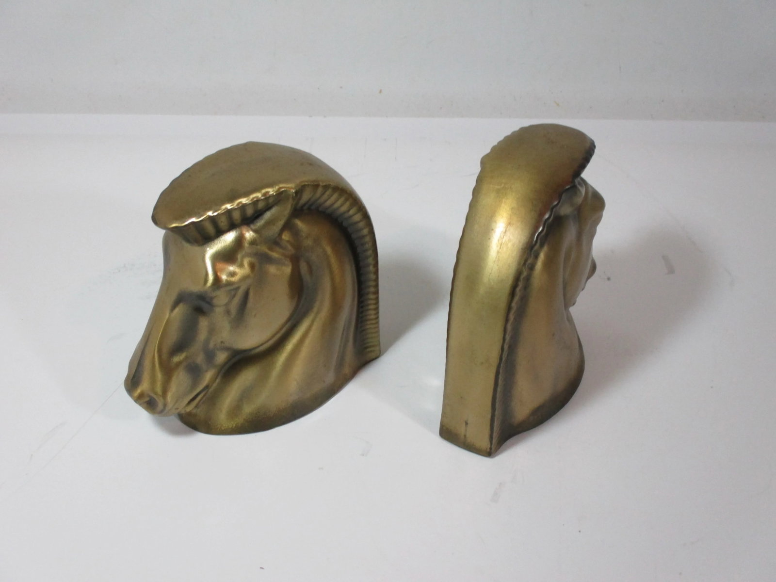 1930s Art Deco Trojan Horse Bookends - a Pair - 4
