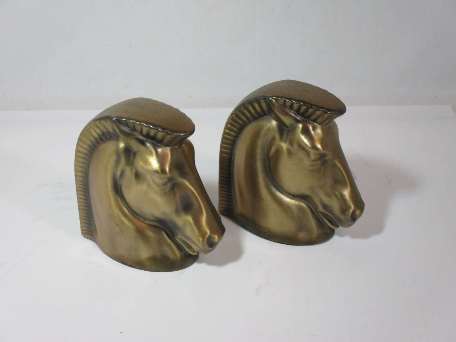 1930s Art Deco Trojan Horse Bookends - a Pair - 7