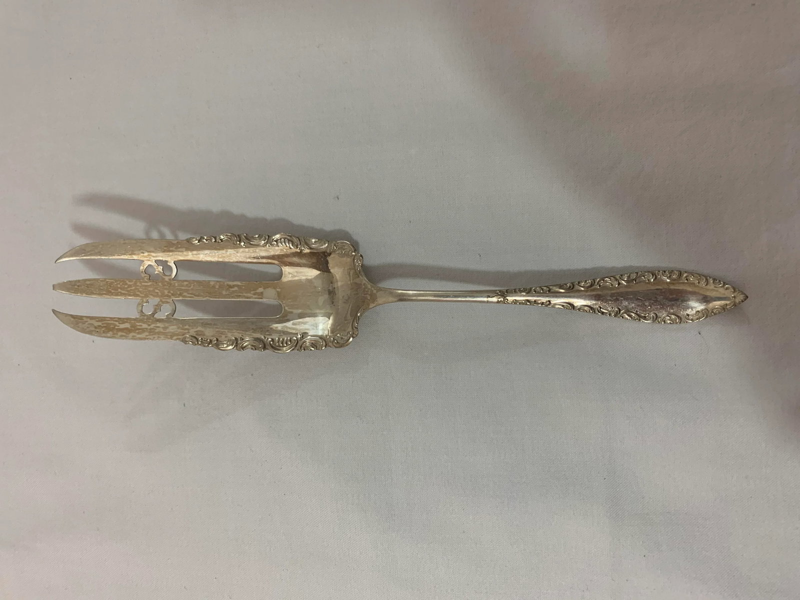 Vintage Early 20th Century Mixed Pattern Silver & Silver Plate Dessert Serving Flatware - Set of 4 - 8