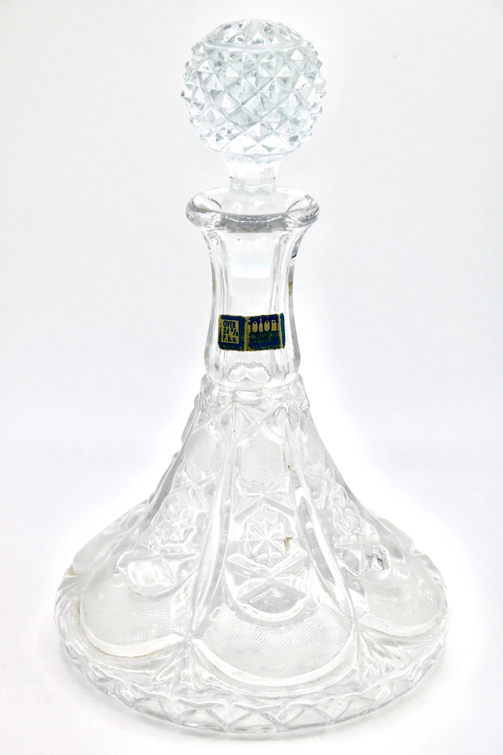 Mid Century West Germany Lead Crystal Decanter - 2