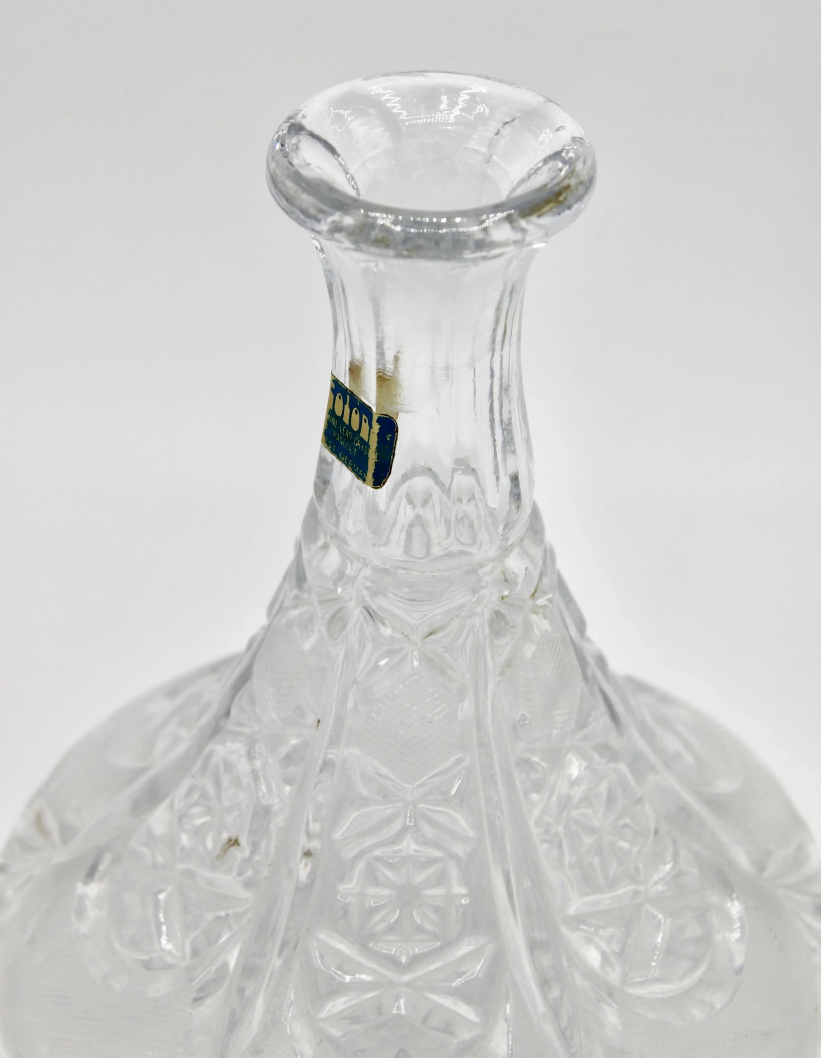 Mid Century West Germany Lead Crystal Decanter - 5
