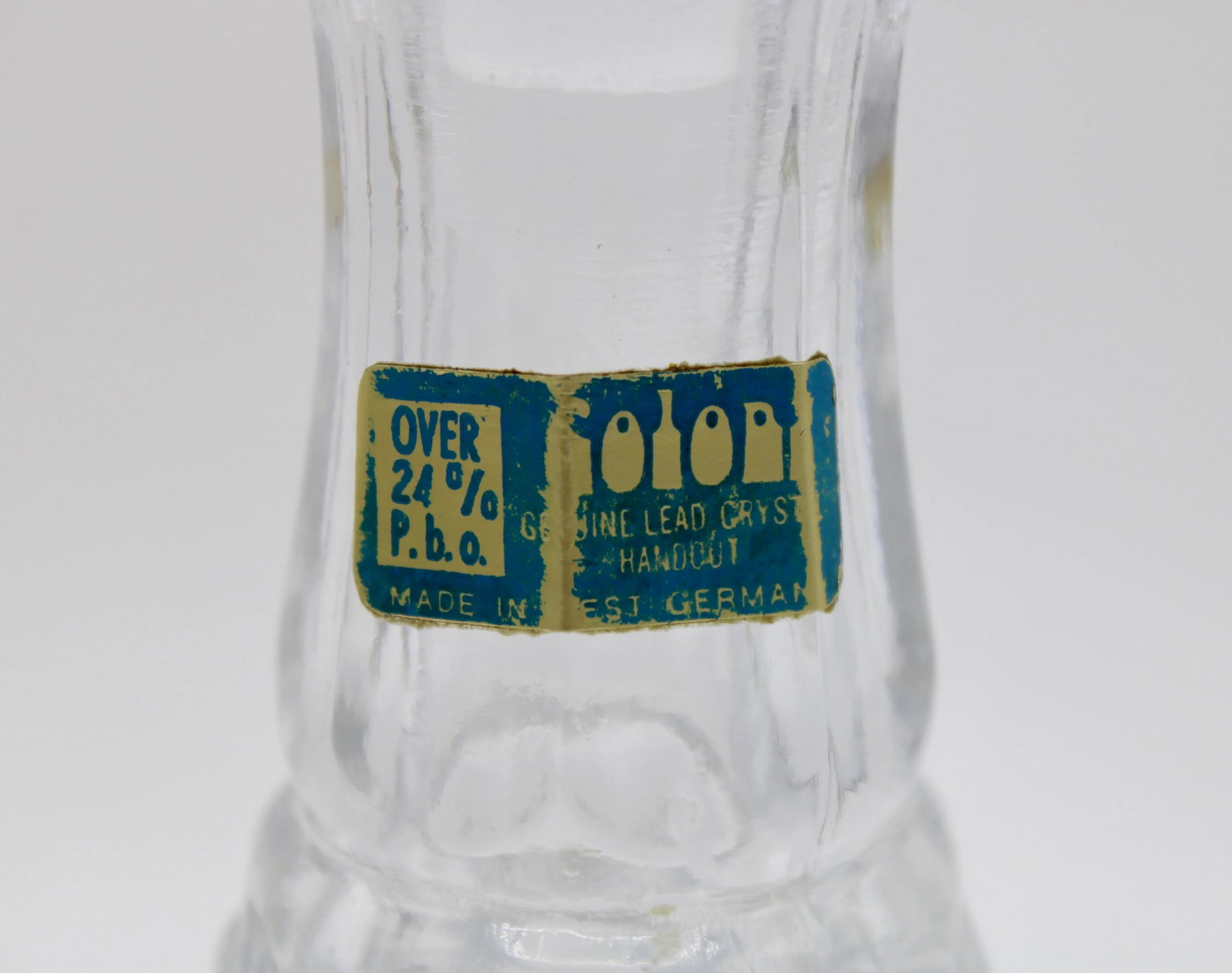 Mid Century West Germany Lead Crystal Decanter - 8