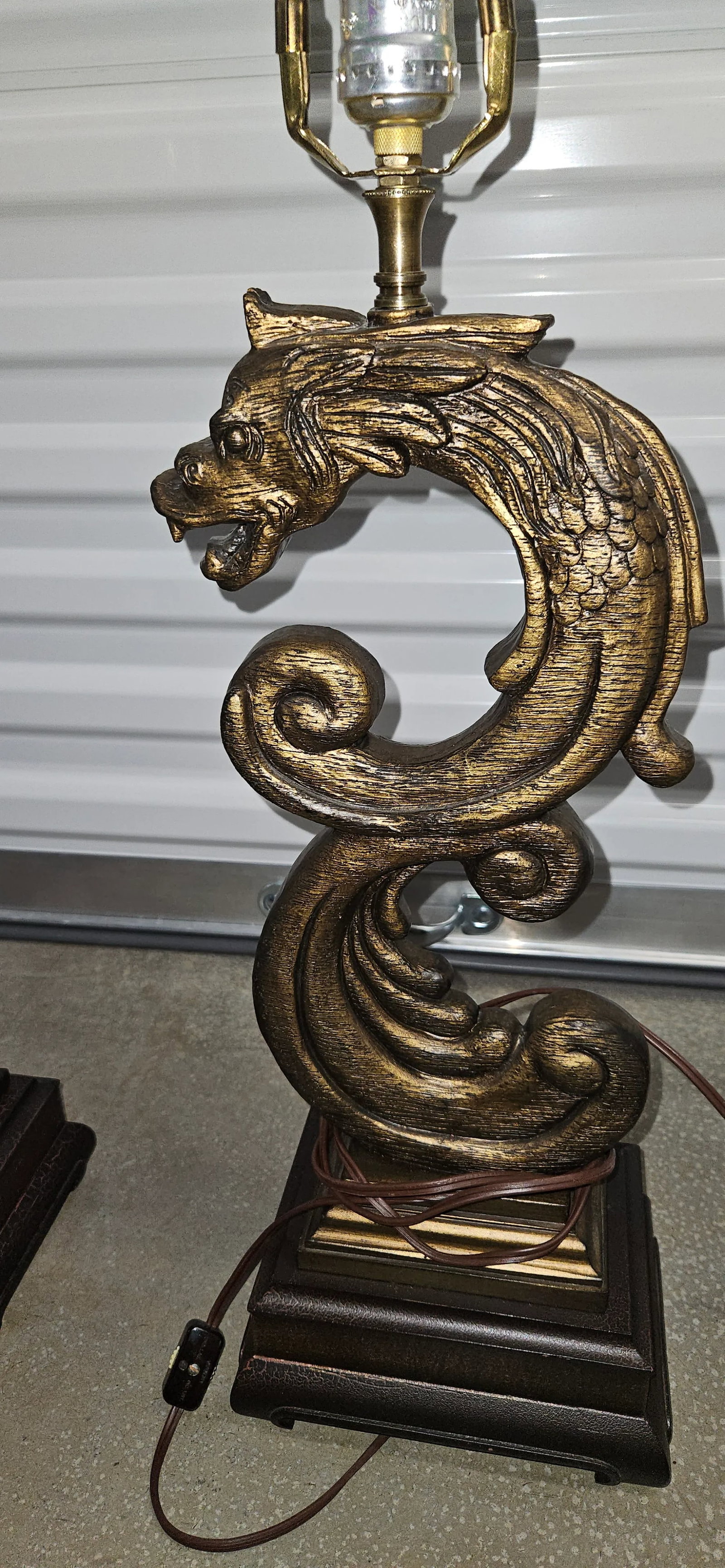 Dragon / Serpent Lamps - a Pair - 4
