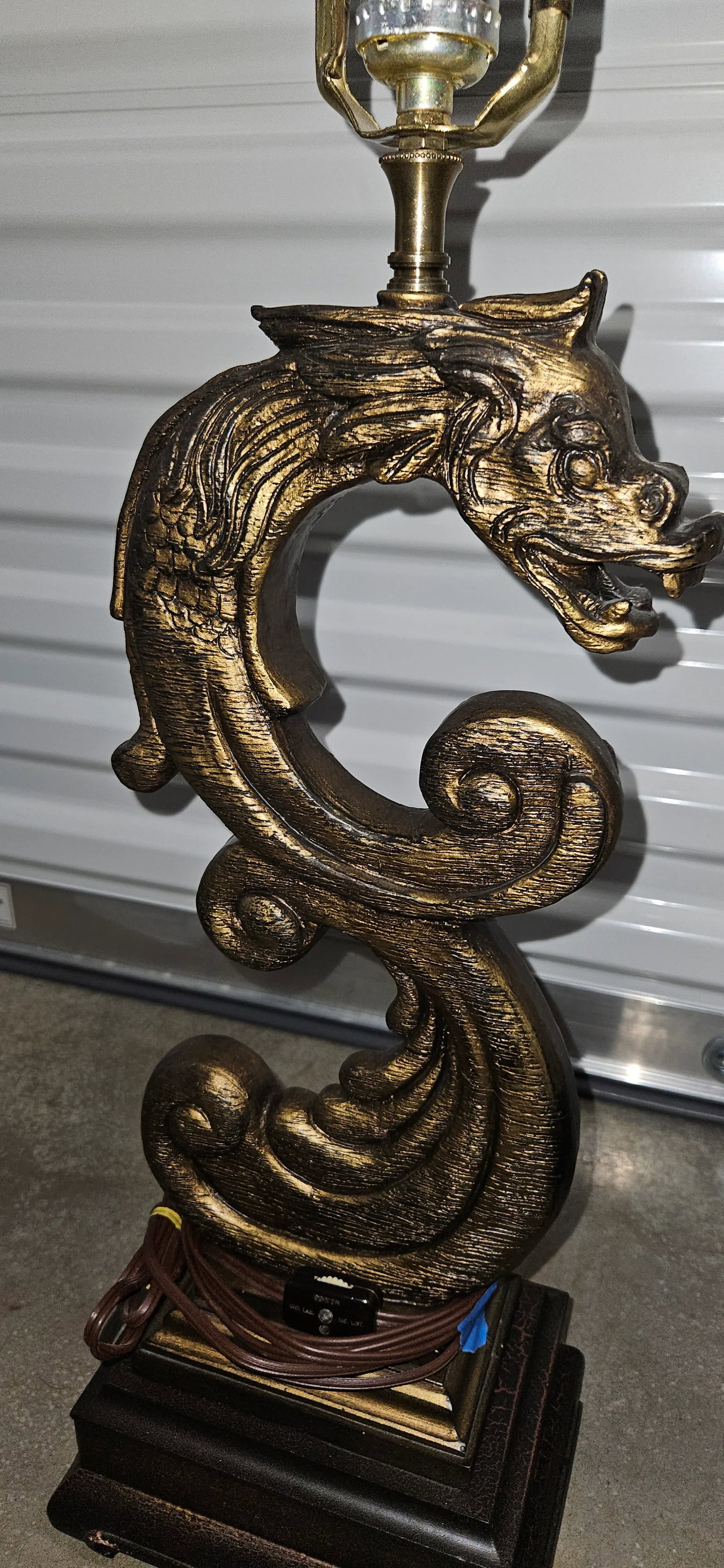 Dragon / Serpent Lamps - a Pair - 6