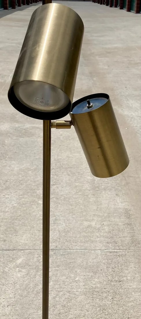 1980s Koch and Lowy Omi Brass Floor Lamp - 10