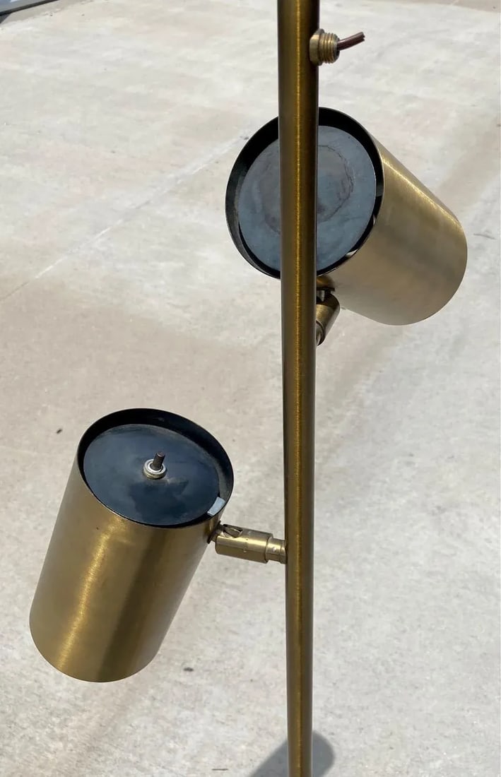 1980s Koch and Lowy Omi Brass Floor Lamp - 3