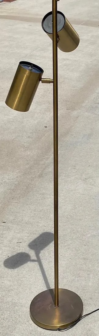 1980s Koch and Lowy Omi Brass Floor Lamp - 4