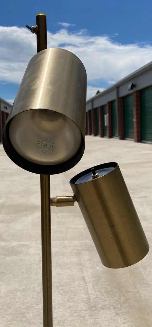 1980s Koch and Lowy Omi Brass Floor Lamp - 6