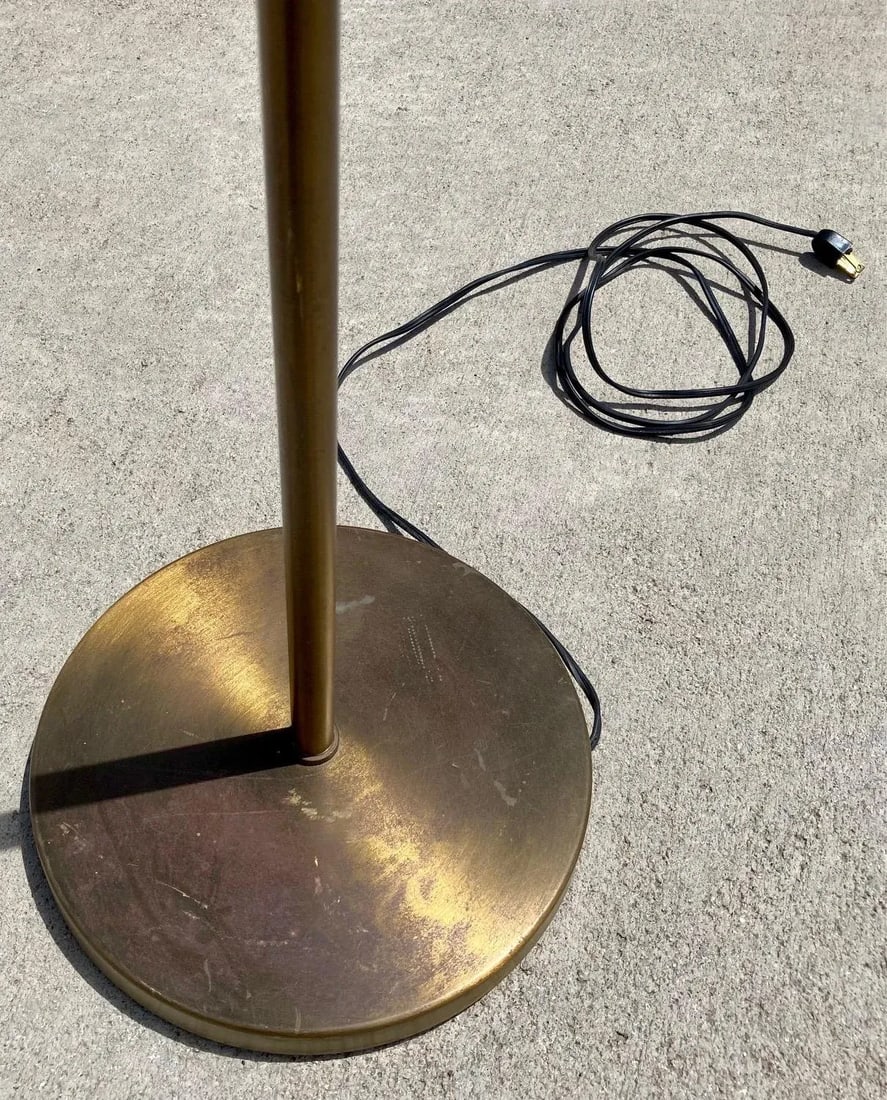 1980s Koch and Lowy Omi Brass Floor Lamp - 7