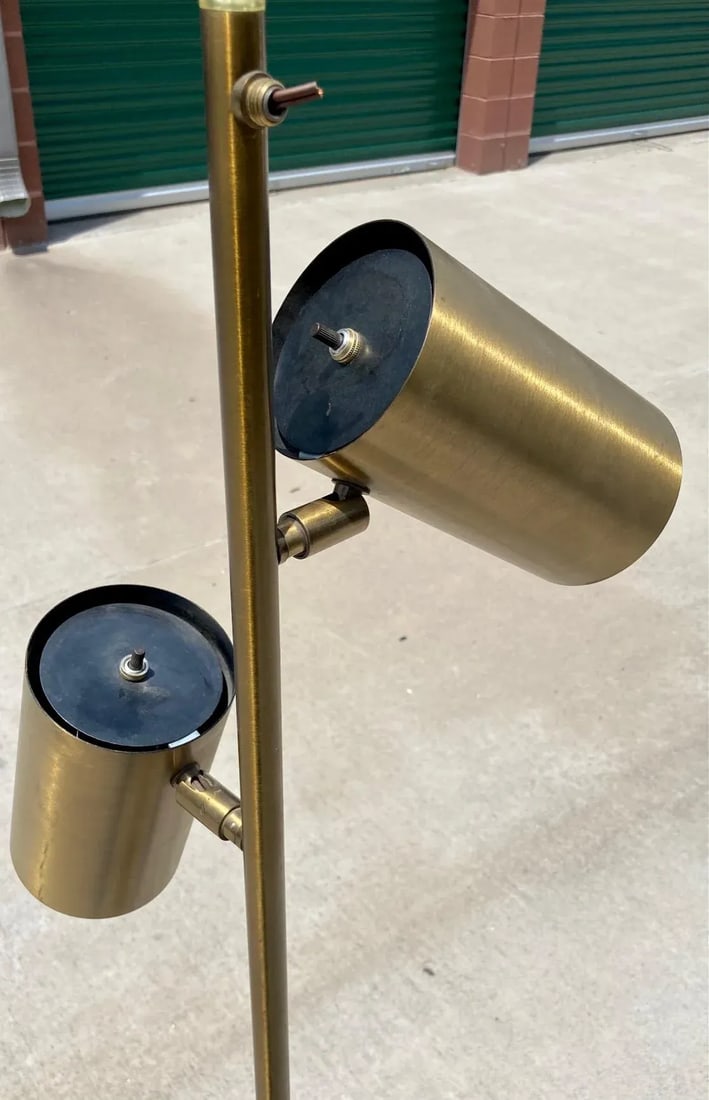 1980s Koch and Lowy Omi Brass Floor Lamp - 8