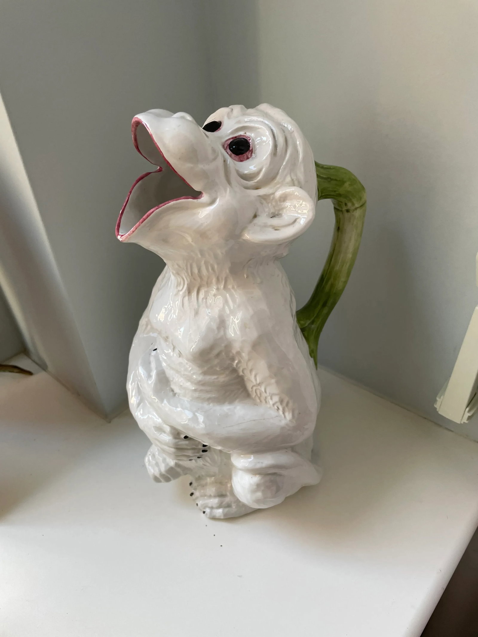 Vintage Italian Ceramic Monkey Pitcher - 10