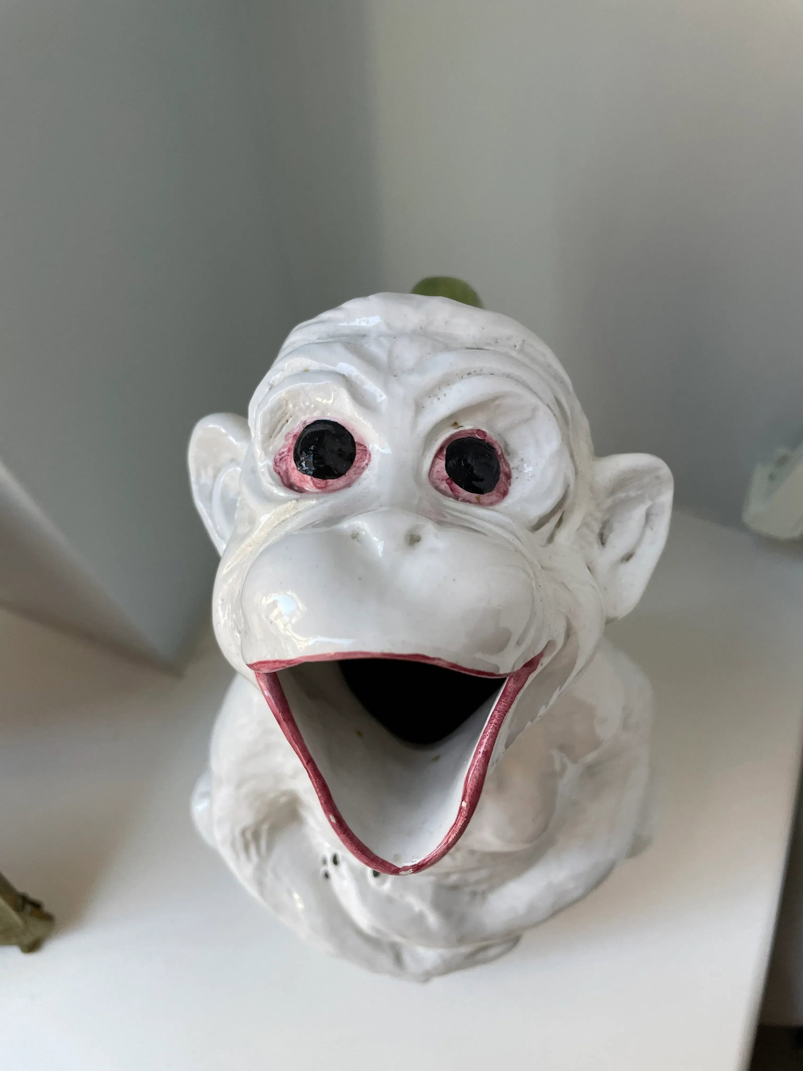 Vintage Italian Ceramic Monkey Pitcher - 4