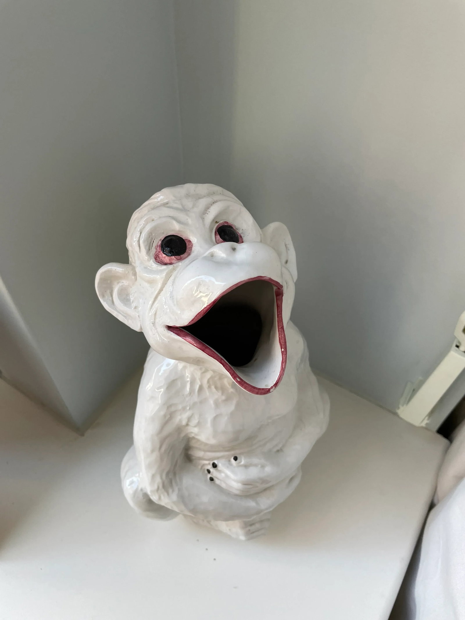 Vintage Italian Ceramic Monkey Pitcher - 5