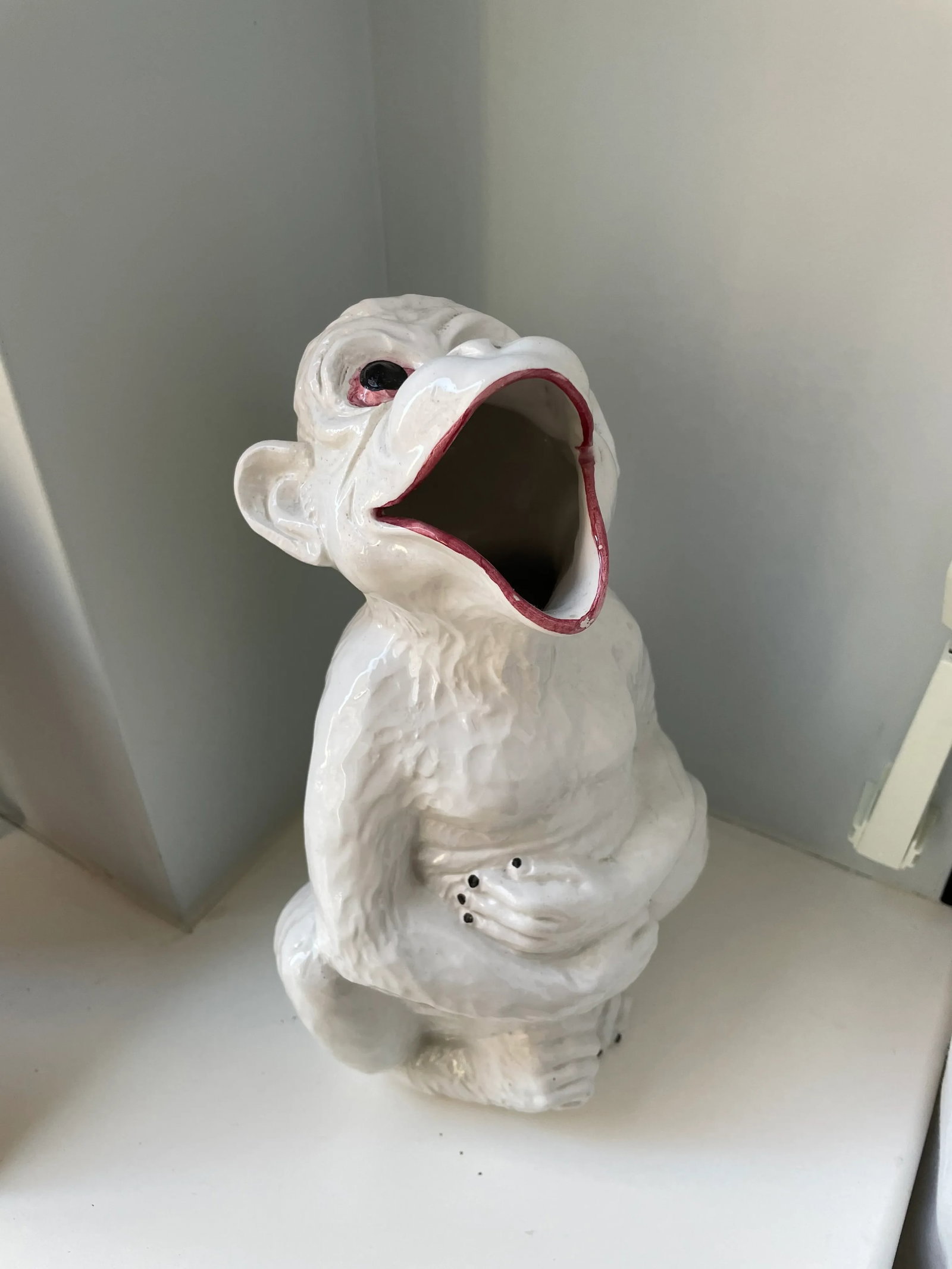 Vintage Italian Ceramic Monkey Pitcher - 7
