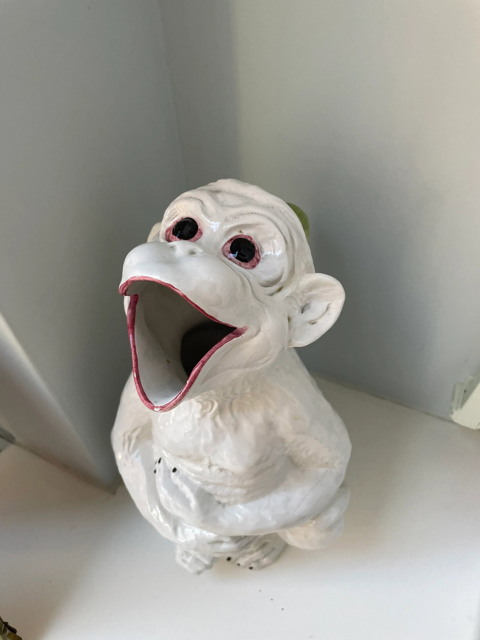 Vintage Italian Ceramic Monkey Pitcher - 8