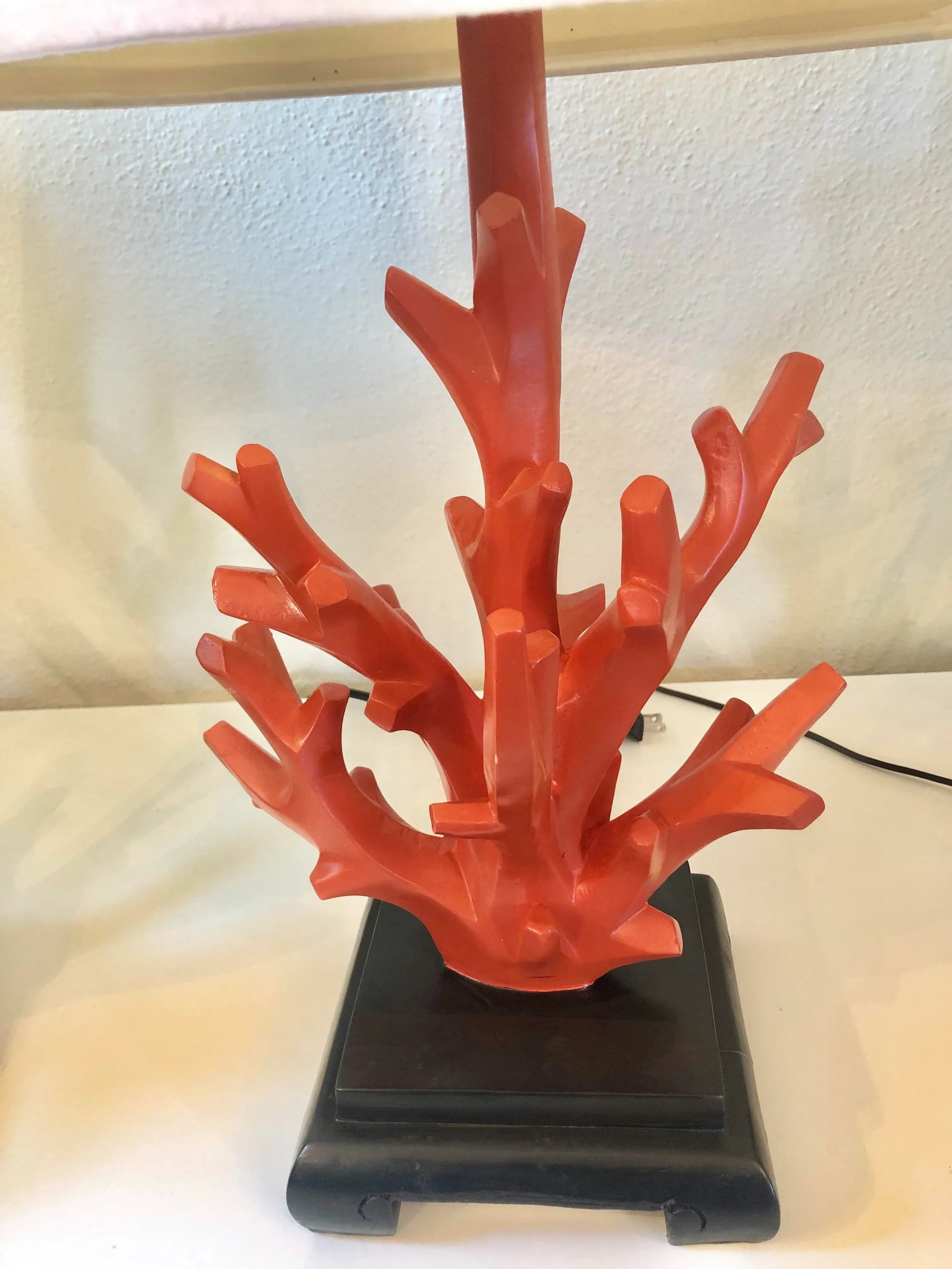 Mid-Century Faux Coral Lamps - A Pair - 4