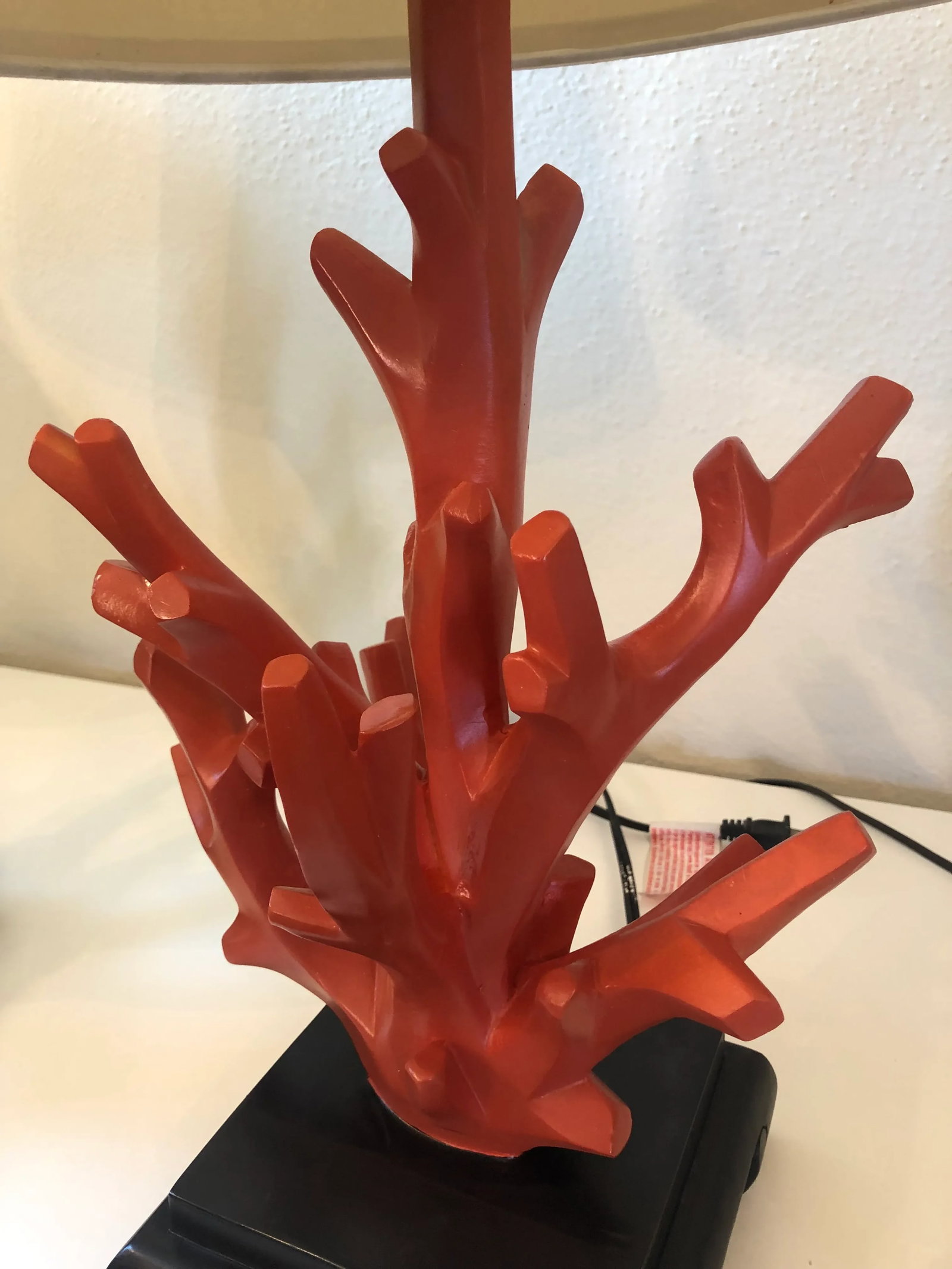 Mid-Century Faux Coral Lamps - A Pair - 6