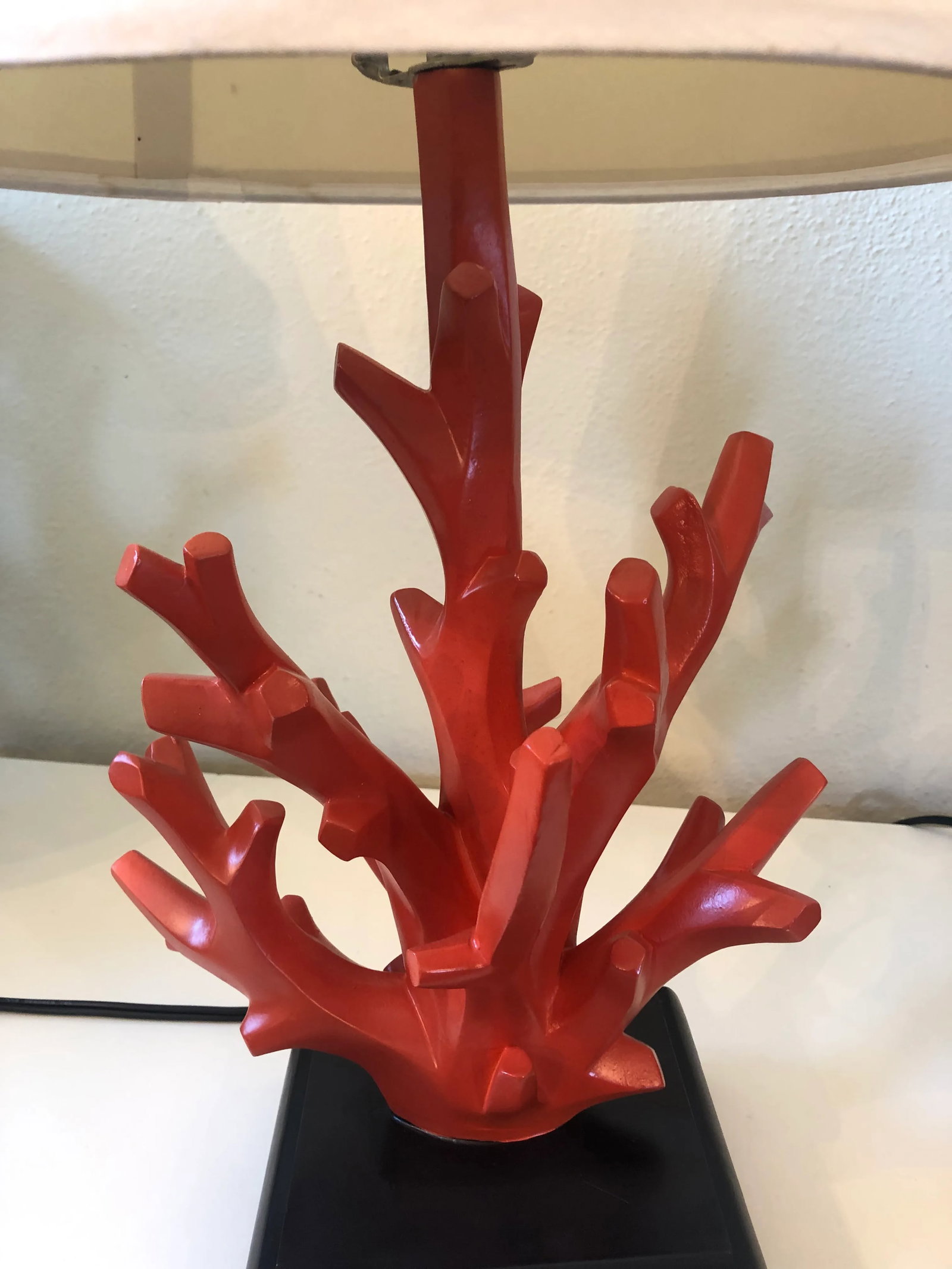 Mid-Century Faux Coral Lamps - A Pair - 7