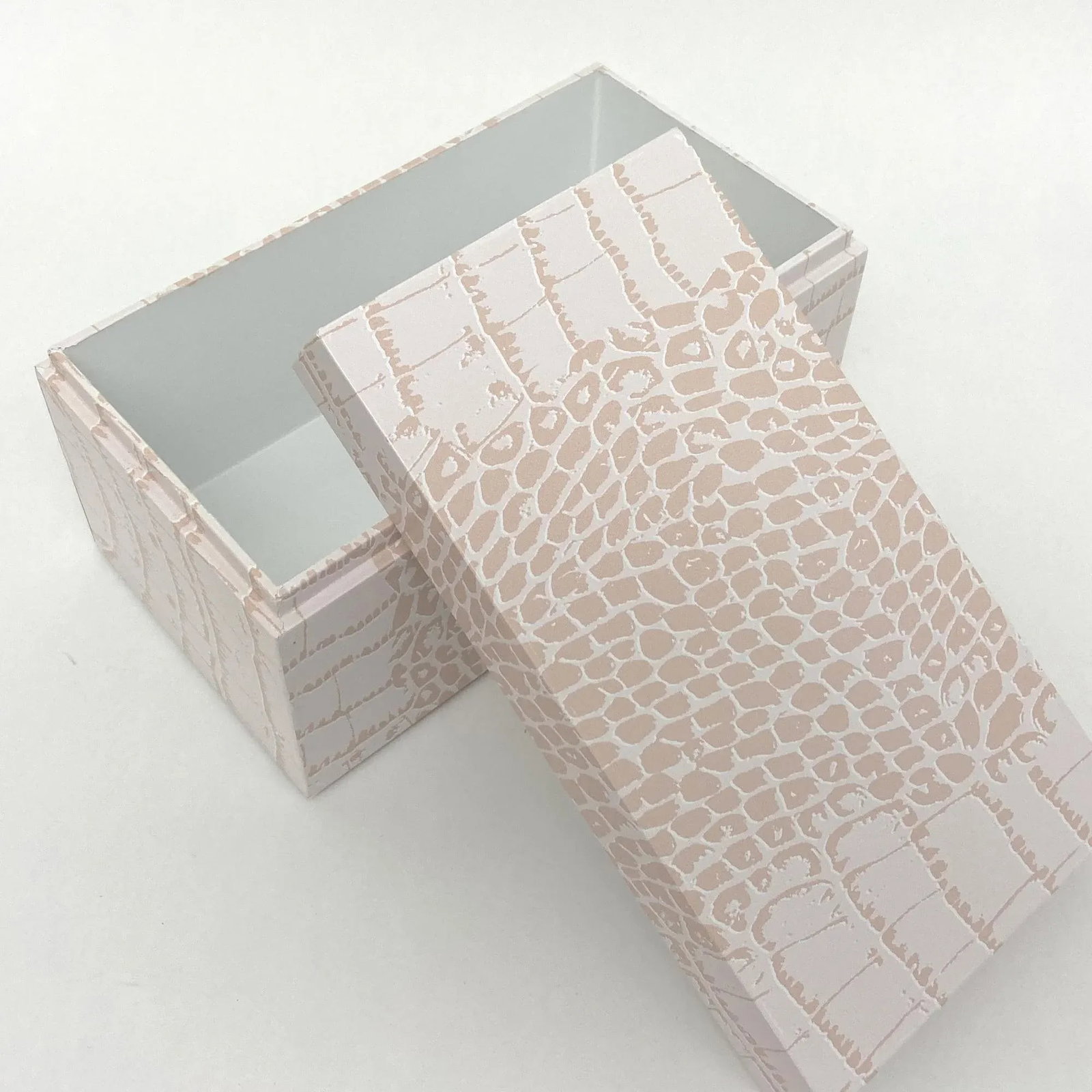 Pink Crocodile Pattern American Made Wood Box - 7