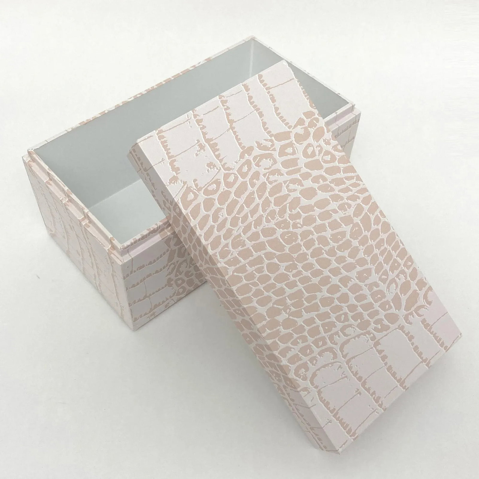 Pink Crocodile Pattern American Made Wood Box - 8