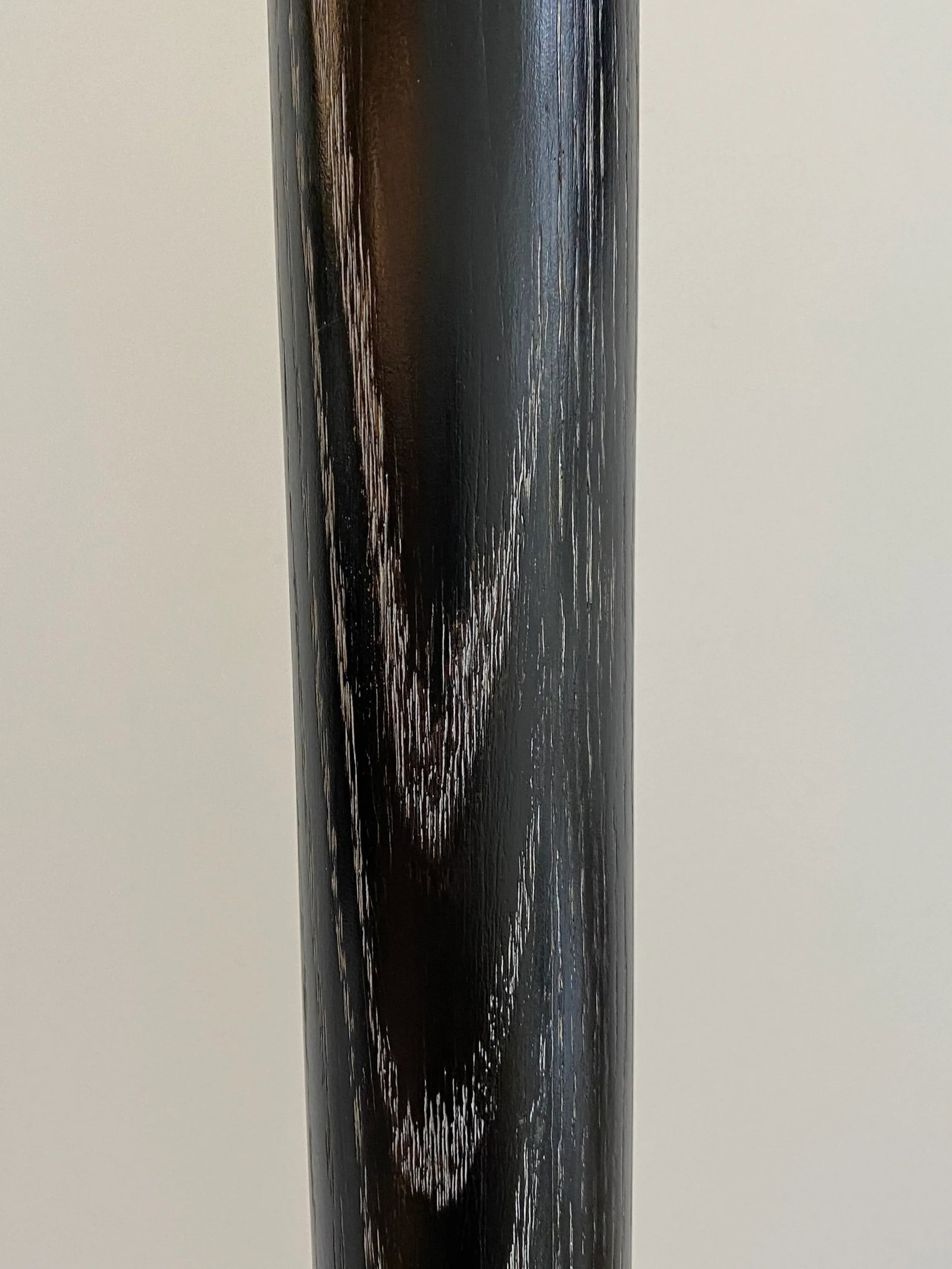 1940s Mid-Century Modern Ebonized Cerused Oak Floor Lamp - 5