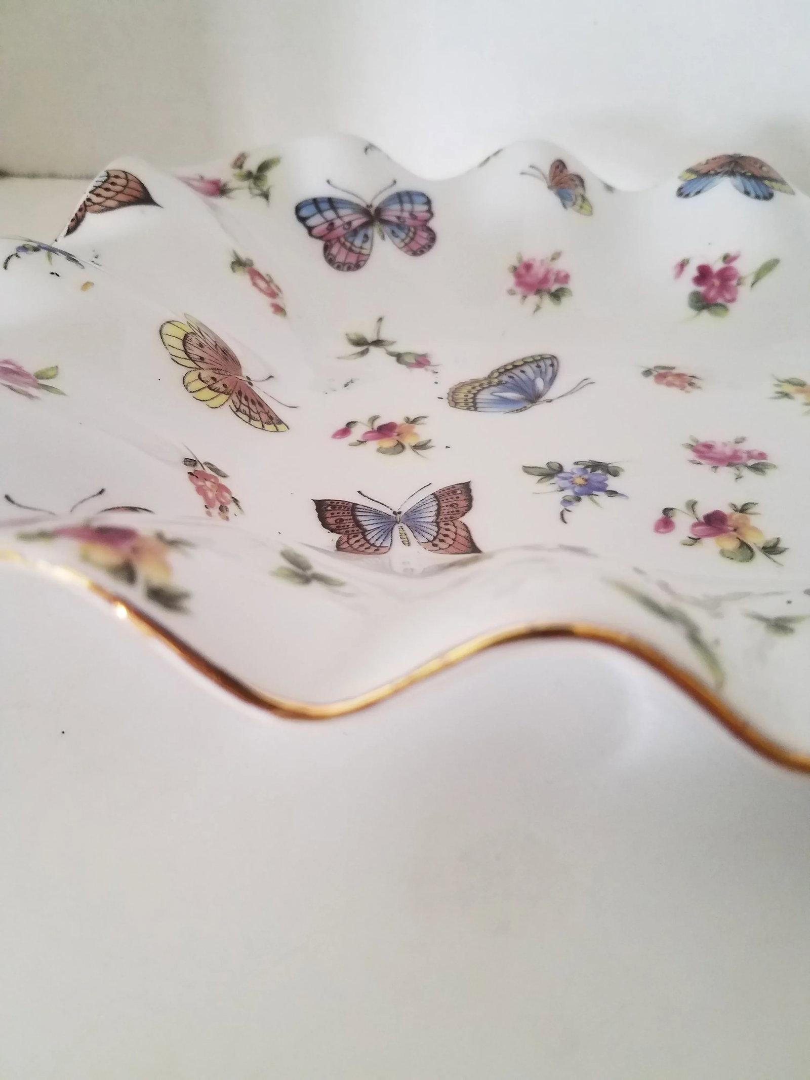 1970s Mayfair Collection Jay Porcelain Butterfly Platter - 3