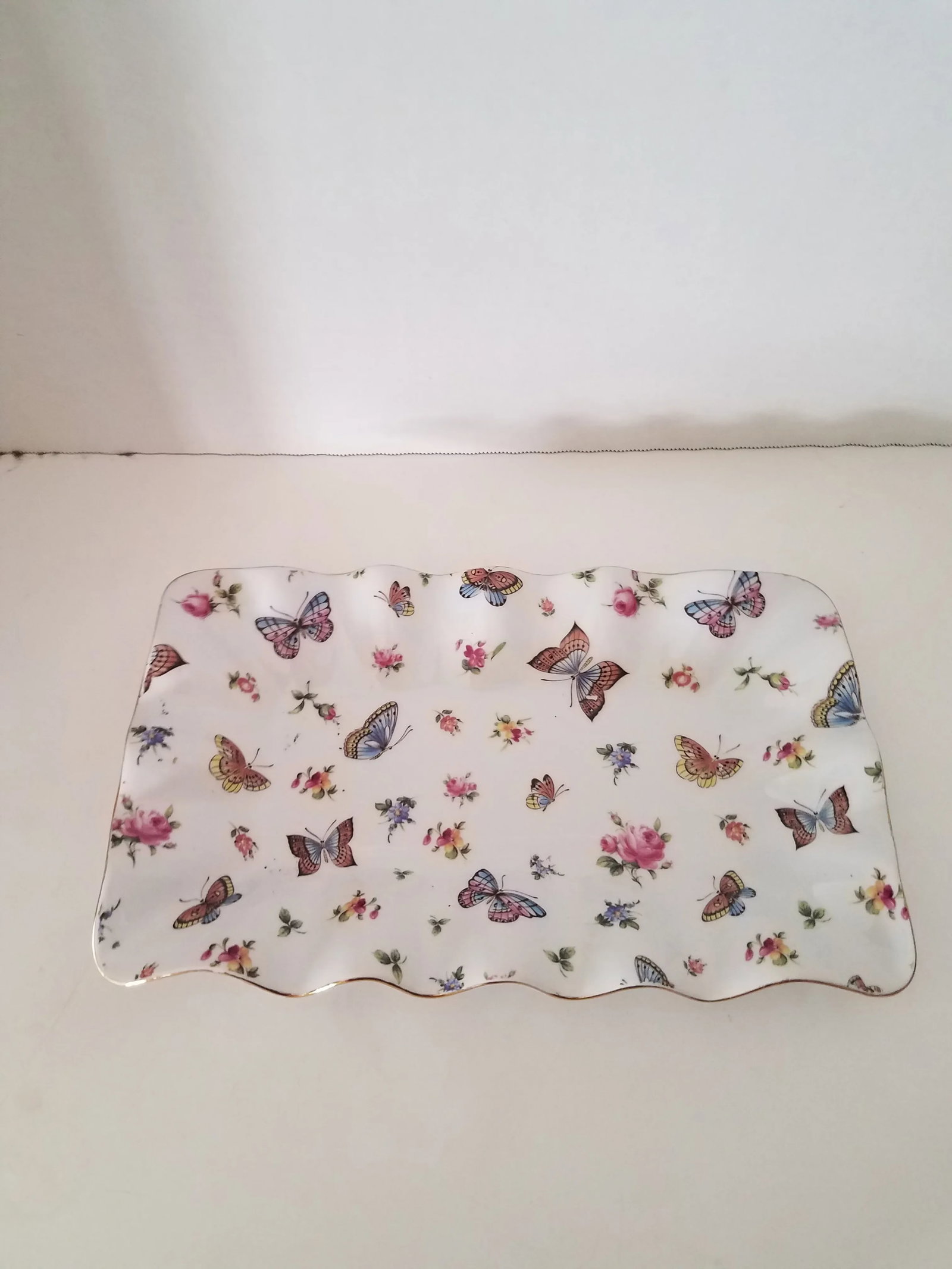 1970s Mayfair Collection Jay Porcelain Butterfly Platter - 6