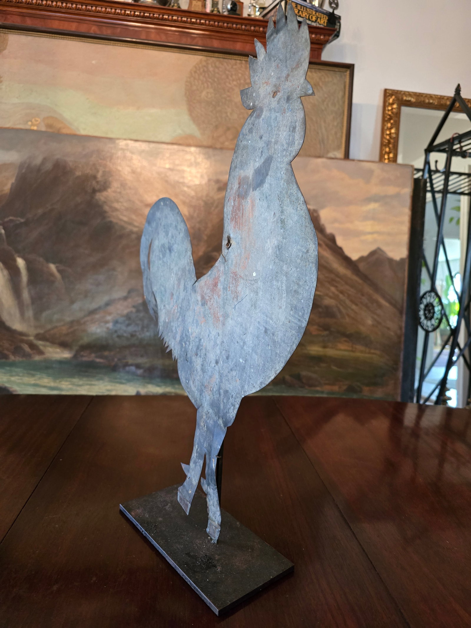Vintage Folk Art Rooster Weather Vane - 5