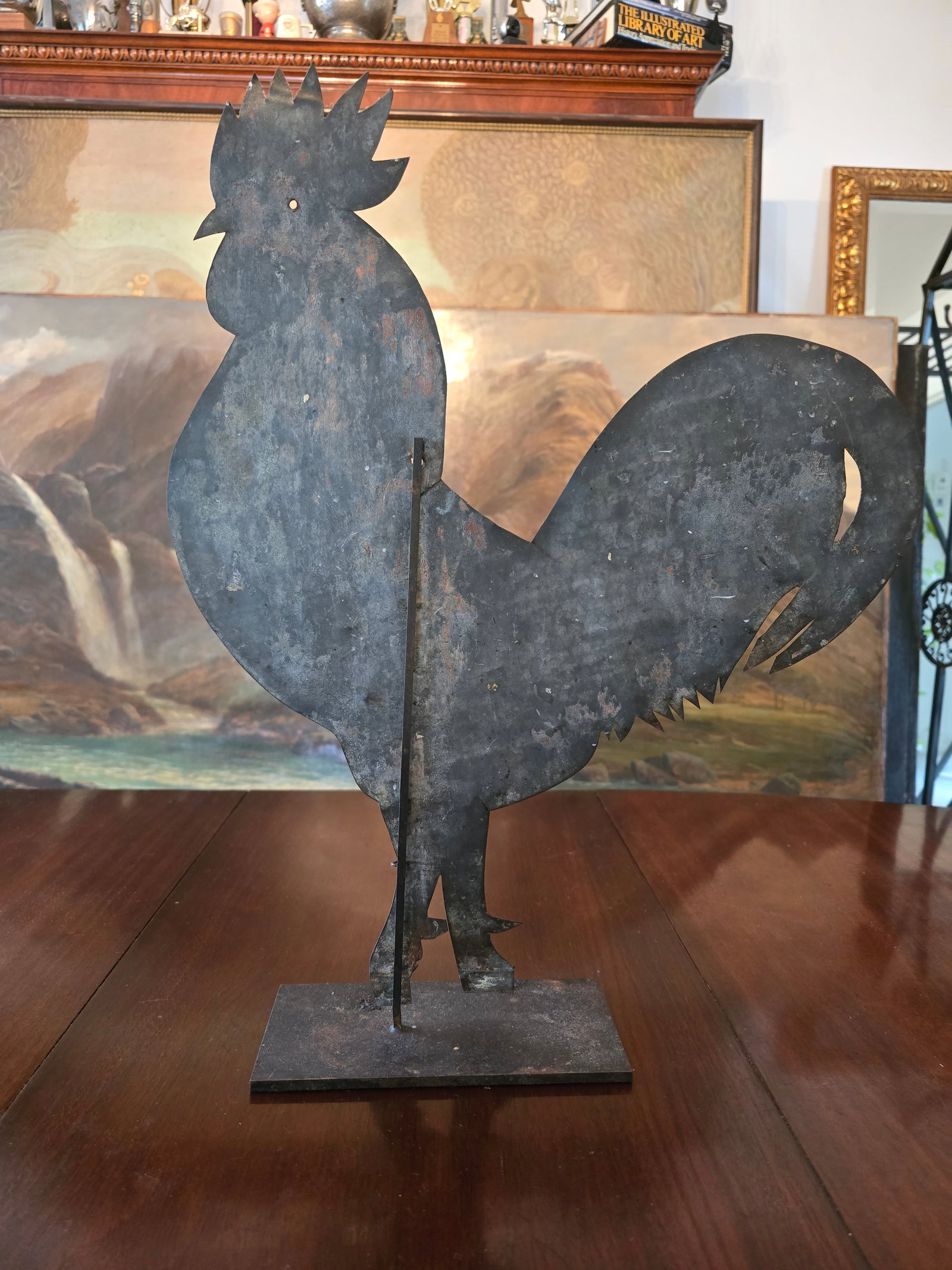 Vintage Folk Art Rooster Weather Vane - 8