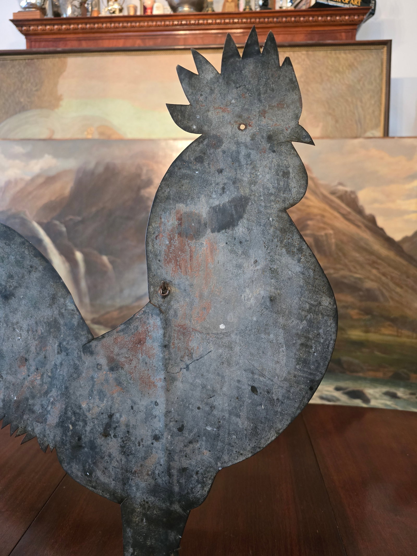 Vintage Folk Art Rooster Weather Vane - 9