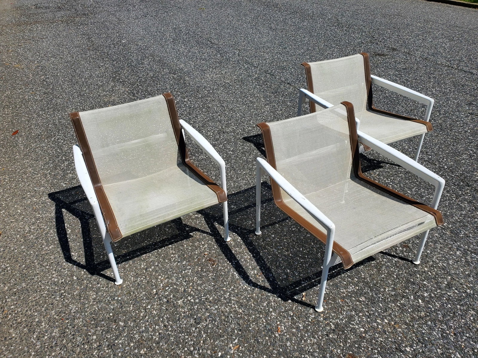 Vintage Richard Schultz for Knoll 1966 Collection Patio Lounge Chairs - Set of 3 - 10