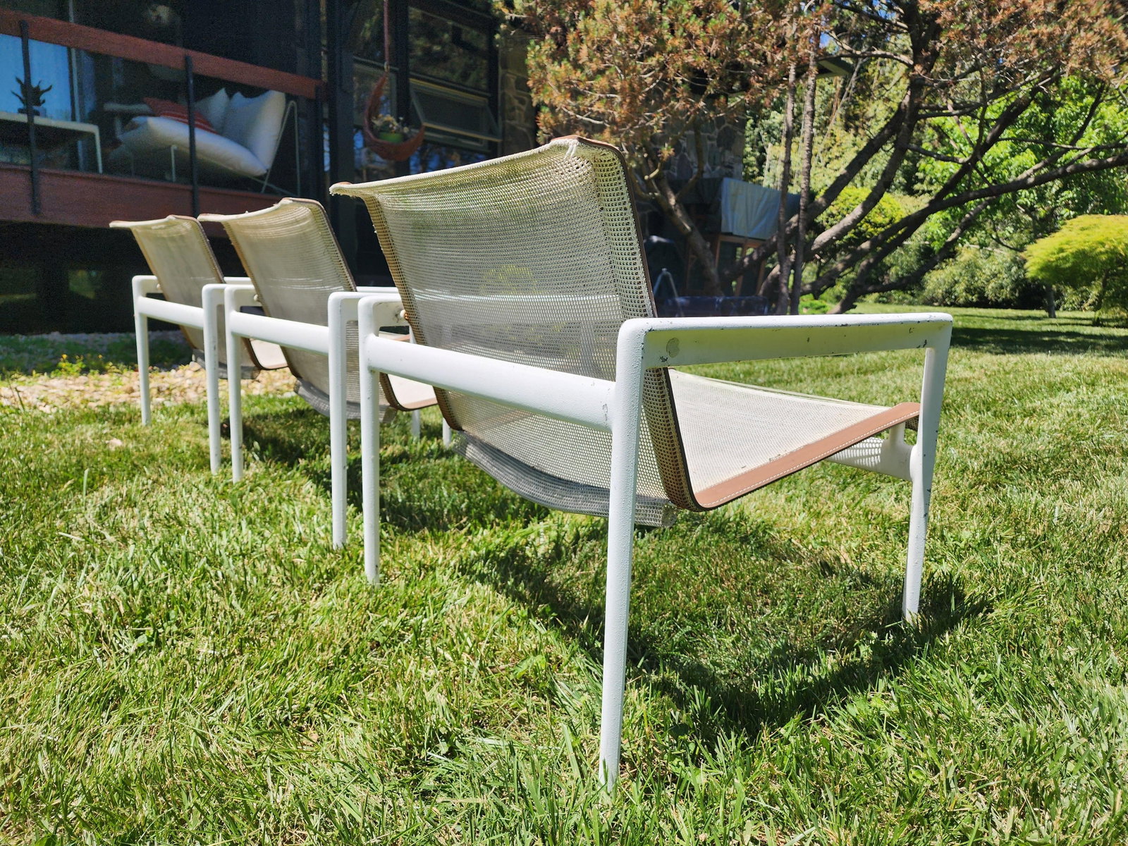 Vintage Richard Schultz for Knoll 1966 Collection Patio Lounge Chairs - Set of 3 - 12