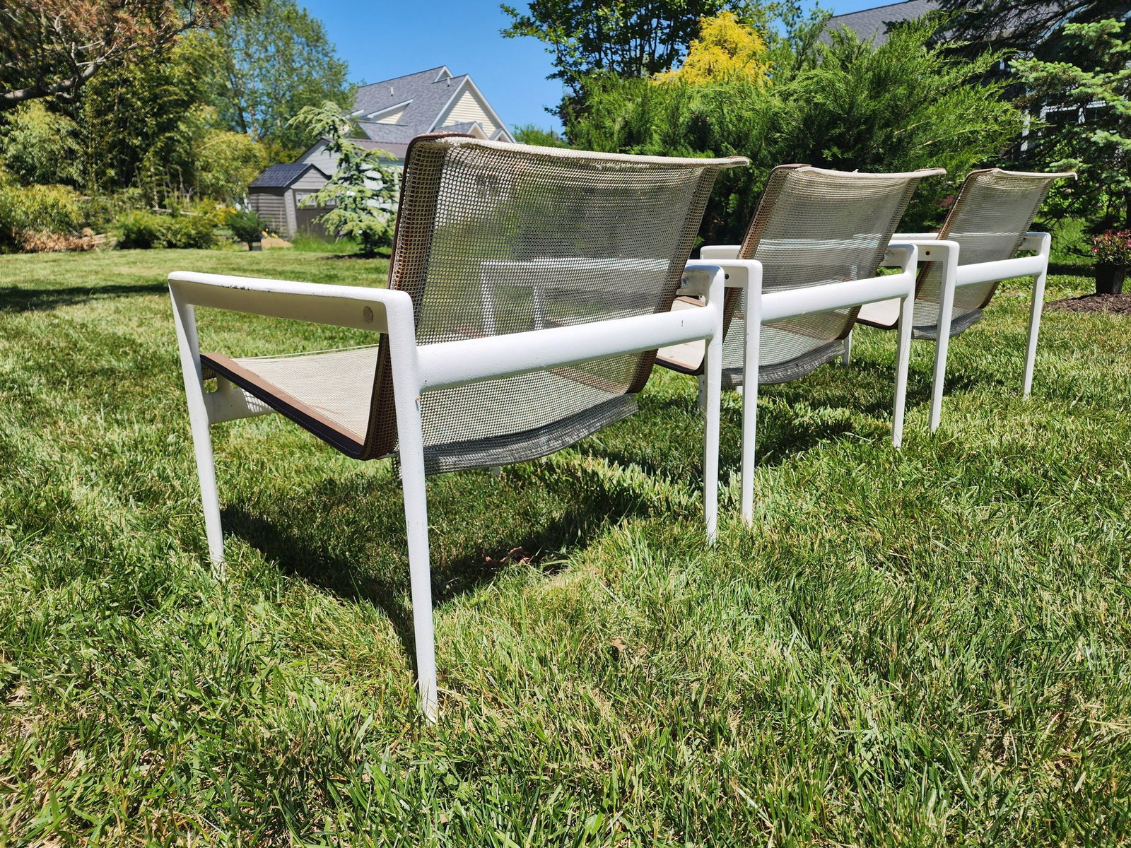 Vintage Richard Schultz for Knoll 1966 Collection Patio Lounge Chairs - Set of 3 - 14
