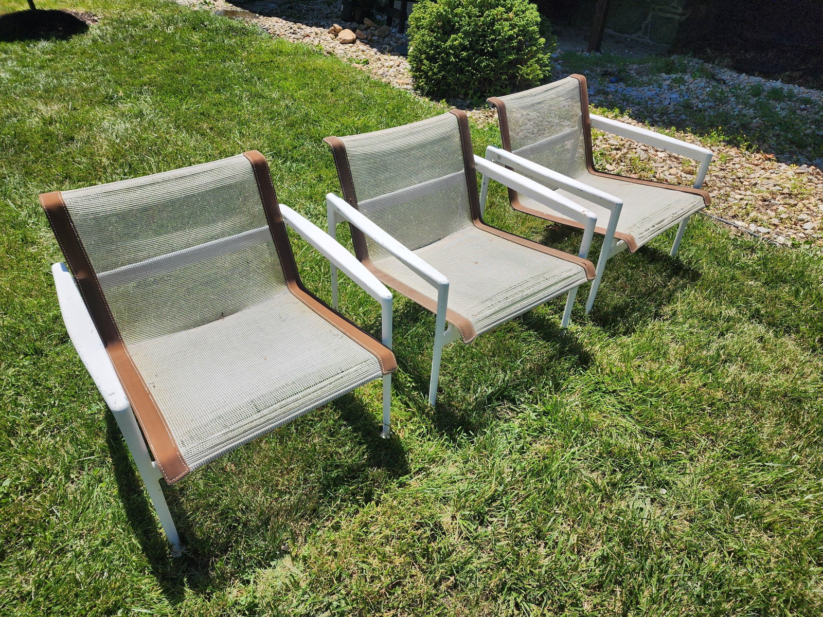 Vintage Richard Schultz for Knoll 1966 Collection Patio Lounge Chairs - Set of 3 - 2