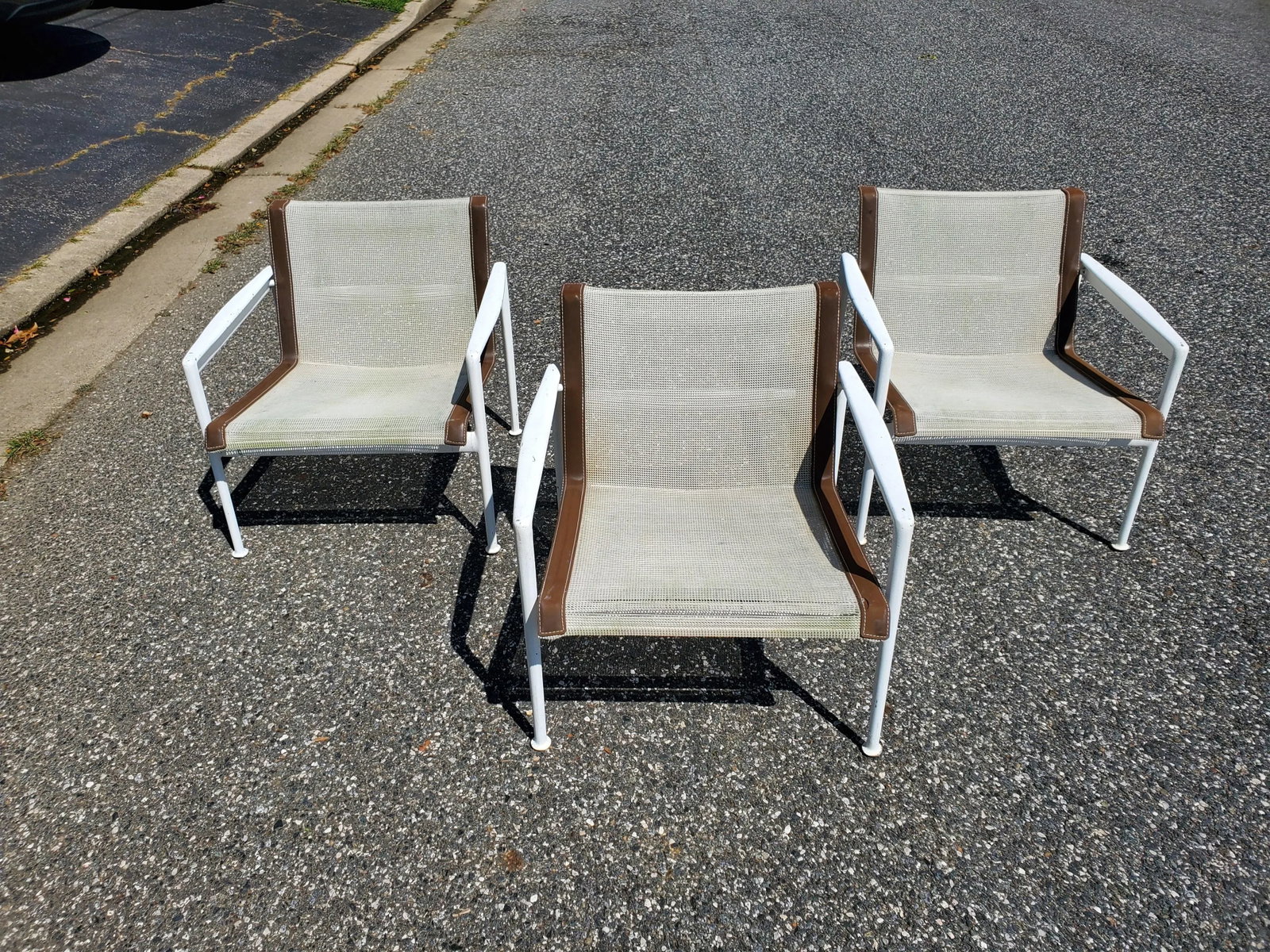 Vintage Richard Schultz for Knoll 1966 Collection Patio Lounge Chairs - Set of 3 - 7