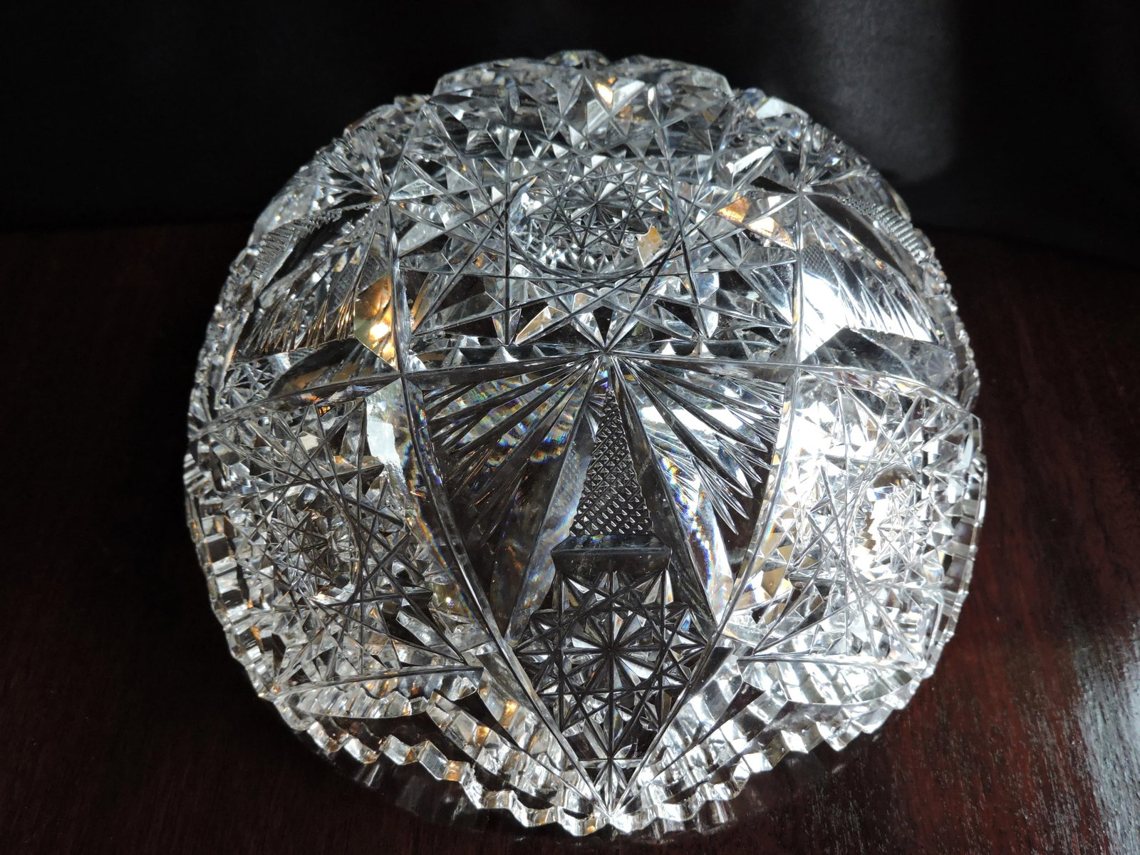 C 1853 J. Hoare & Co. American Brilliant Cut Glass Low Bowl - 10
