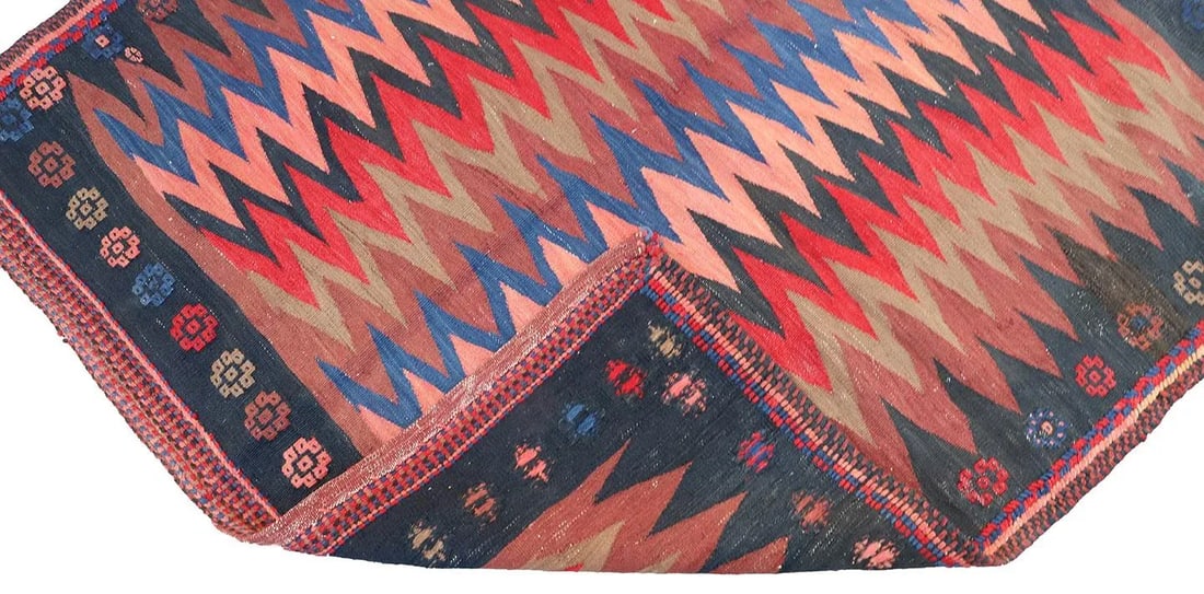 Afshar Sofreh Mixed-Weave Textile - 3