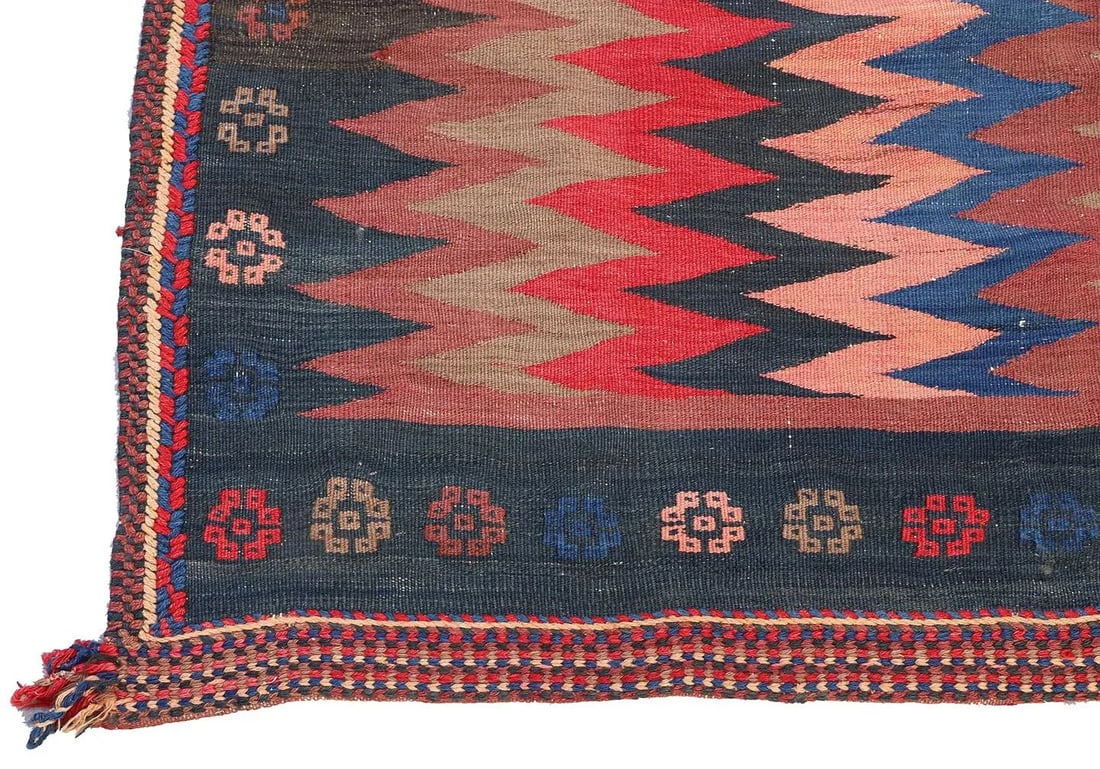 Afshar Sofreh Mixed-Weave Textile - 5