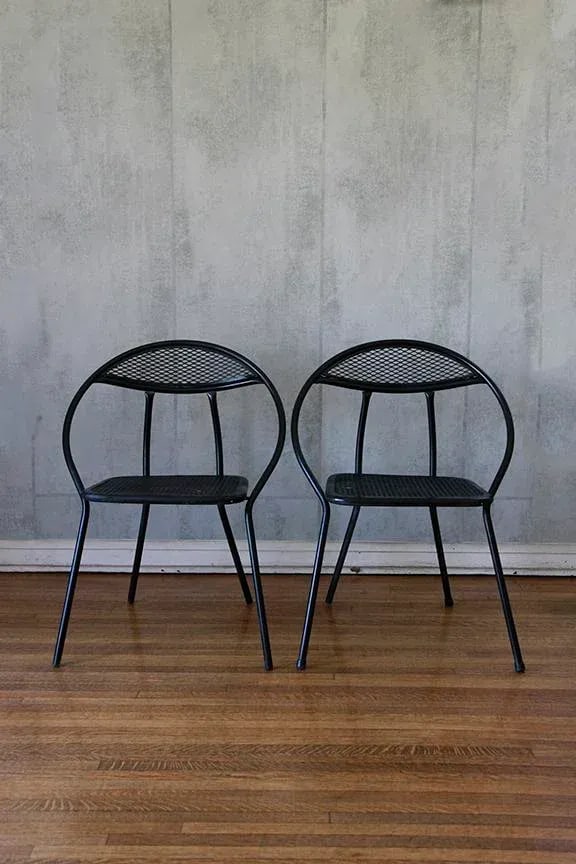 1960s Vintage Folding Chairs by Salterini - Set of 2, Attributed - 2