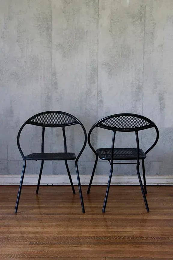 1960s Vintage Folding Chairs by Salterini - Set of 2, Attributed - 4