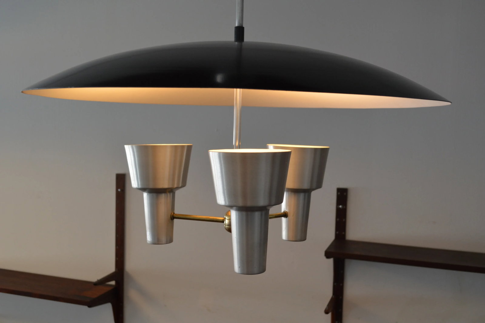 LiteCraft Aluminum 3-Light Chandelier - 2